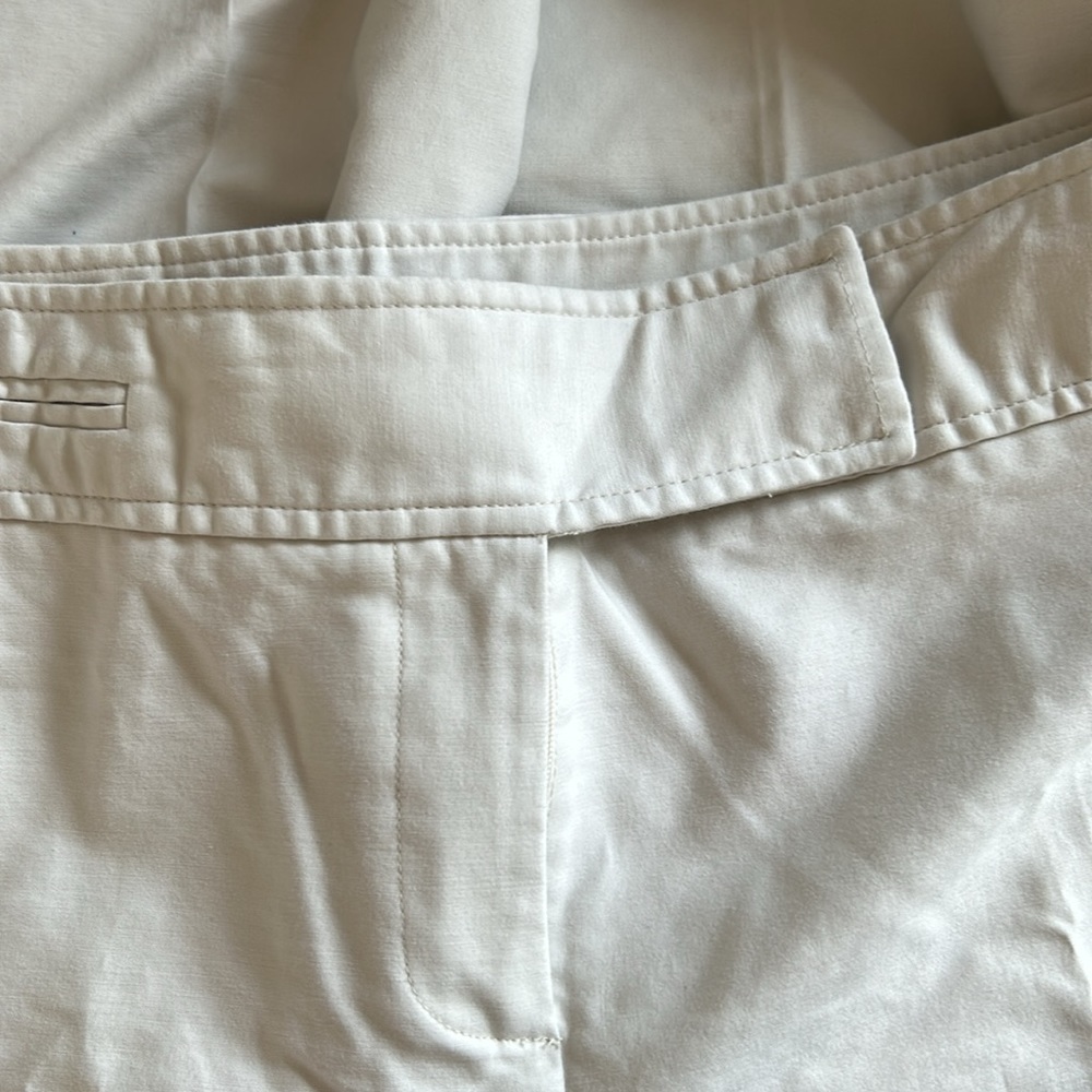 Light khaki cuffed capris - Picture 2 of 2